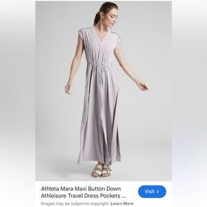 Athleta Mara Maxi Dress in Light Lavender EUC